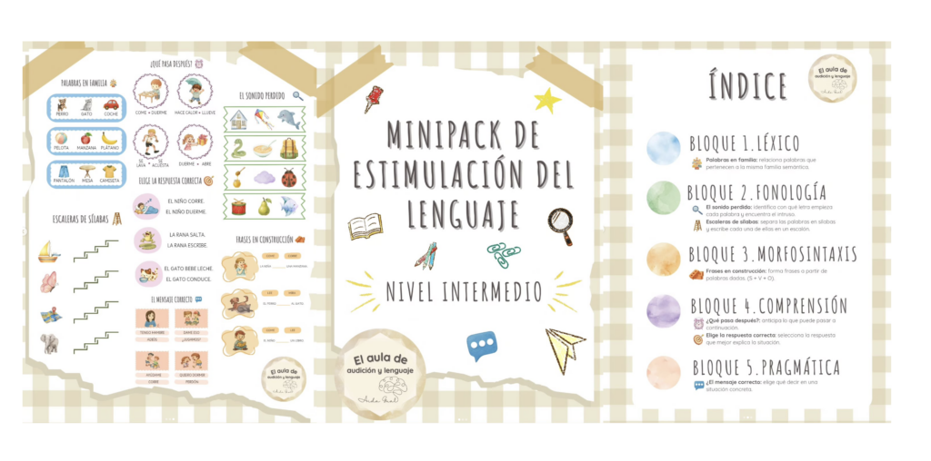 ✨ MINIPACK DE ESTIMULACIÓN DEL LENGUAJE · NIVEL INTERMEDIO ✨ Después del éxito del nivel inicial, llega el nivel intermedio, pensado para seguir avanzando en la estimulación del lenguaje de [&hellip;]