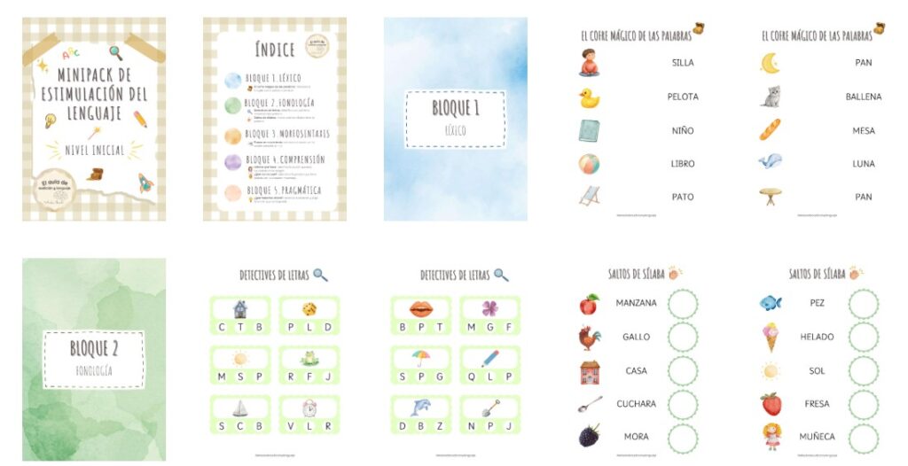 El desarrollo del lenguaje en edades tempranas requiere materiales visuales, manipulativos y muy estructurados que permitan trabajar cada componente lingüístico de forma clara y progresiva. El Minipack de Estimulación del [&hellip;]