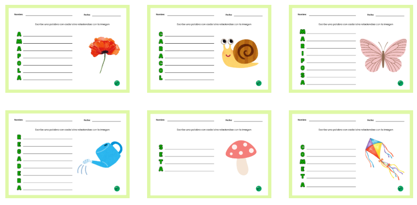 Con el estallido de colores de esta estación, llega también una oportunidad perfecta para trabajar la lectoescritura desde un enfoque artístico. Hoy os comparto una colección de fichas de acrósticos [&hellip;]