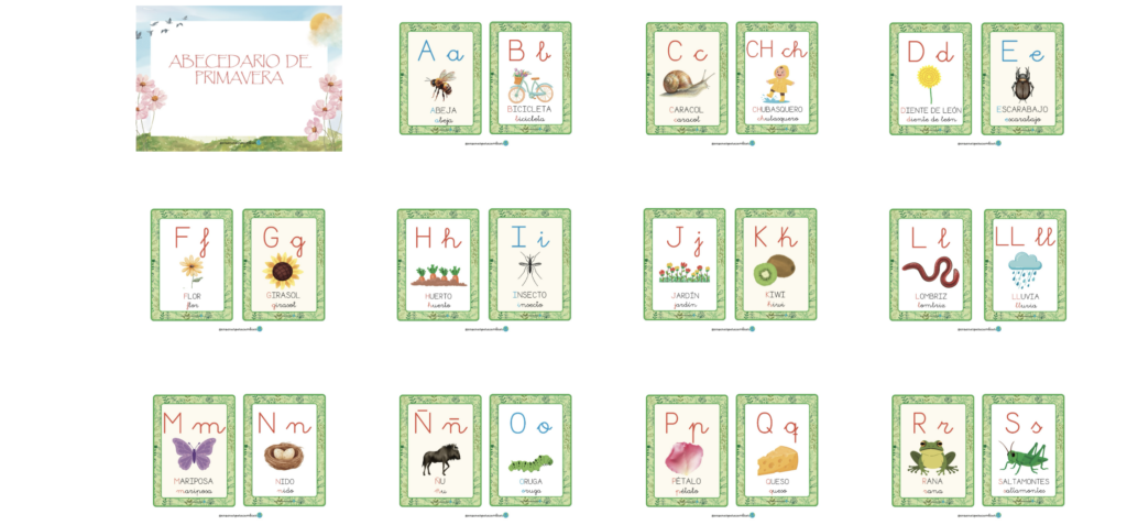 La primavera es una estación llena de vida, colores y nuevas palabras. Este Abecedario de Primavera reúne tarjetas ilustradas que combinan cada letra del abecedario con un elemento primaveral, permitiendo [&hellip;]