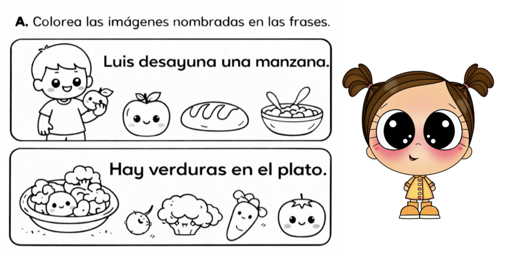 Estas Fichas de Oraciones para Leer y Colorear son un material perfecto para iniciar o reforzar la comprensión lectora a través de frases sencillas acompañadas de ilustraciones. El alumnado debe [&hellip;]