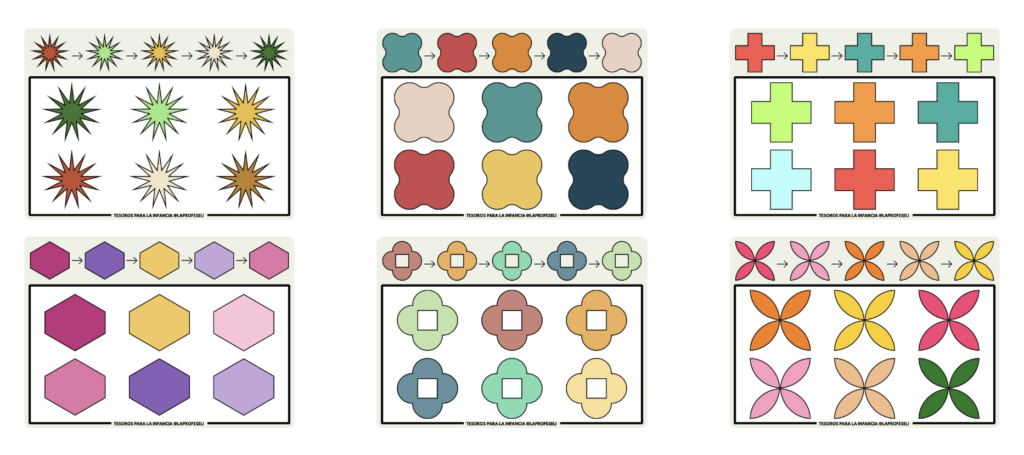Las rutas de colores son una actividad fantástica para trabajar la atención sostenida, la discriminación visual y la coordinación ojo–mano. Este recurso propone 20 láminas llenas de caminos, trazos y [&hellip;]