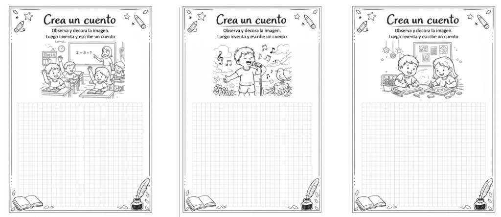 La creatividad se entrena, se juega y se disfruta. Este recurso de “Colorea y escribe un cuento” invita al alumnado a observar una imagen, decorarla libremente y, a partir de [&hellip;]