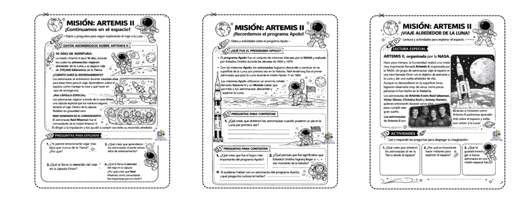 La misión ARTEMIS II es uno de los hitos más emocionantes de la exploración espacial actual. Este recurso reúne tres lecturas adaptadas y una serie de actividades de comprensión lectora [&hellip;]