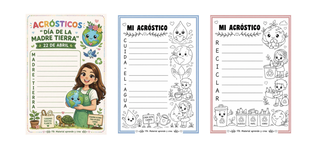 El Día de la Tierra es una ocasión ideal para trabajar la creatividad, la expresión escrita y la educación ambiental de una forma sencilla y significativa. Por eso he preparado [&hellip;]