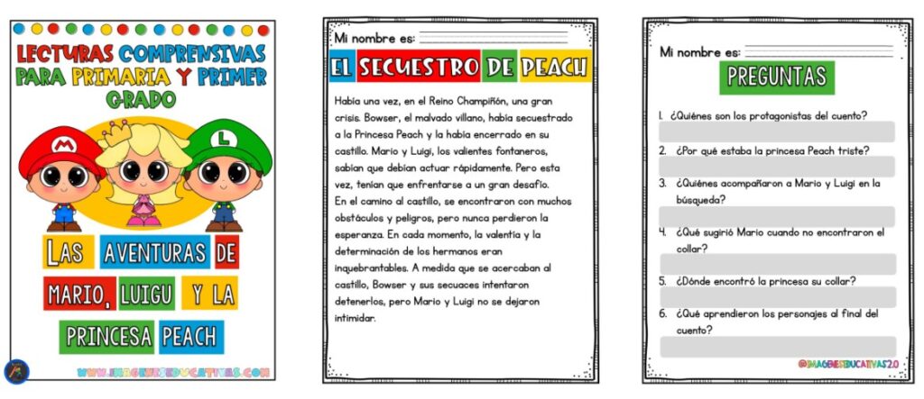 Las historias de Mario, Luigi, Peach, Yoshi y Bowser son un recurso fantástico para motivar al alumnado en la lectura. Este cuaderno reúne varias lecturas comprensivas con preguntas finales, ideales [&hellip;]