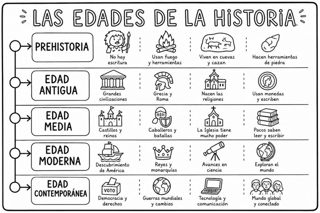 Un recurso visual para comprender la línea del tiempo de la humanidad La Historia puede parecer un concepto abstracto para los más pequeños, pero cuando se presenta de forma visual, [&hellip;]