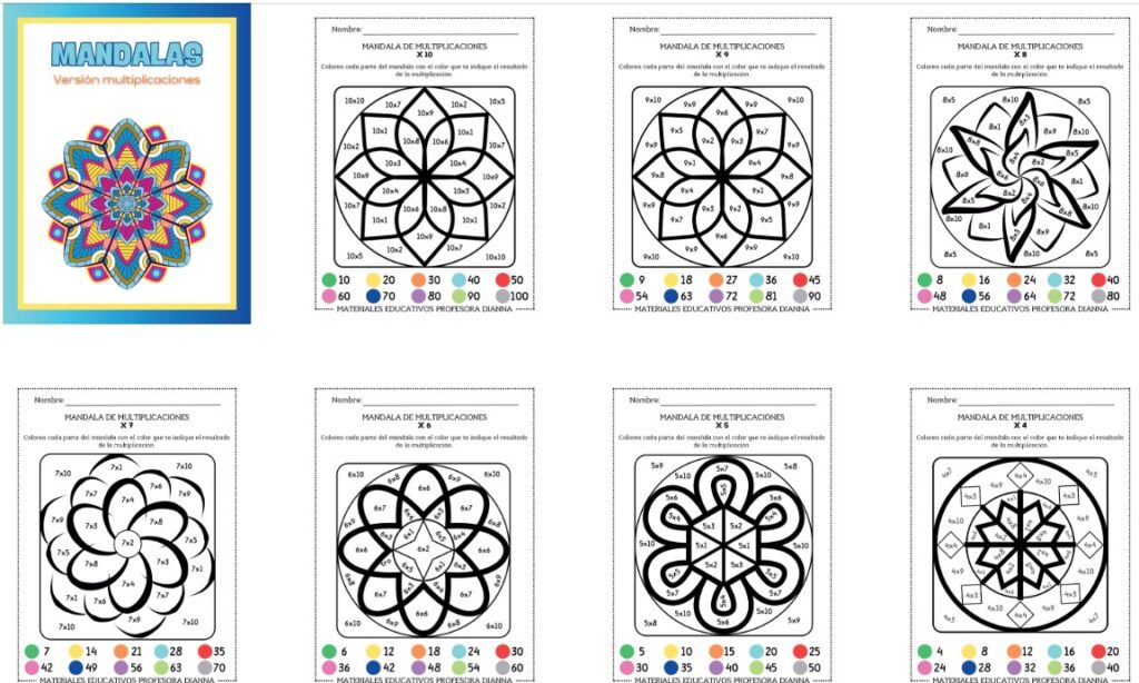 Las mandalas de multiplicaciones son una forma maravillosa de practicar las tablas mientras el alumnado se relaja, colorea y disfruta del proceso. Este recurso combina arte + matemáticas, permitiendo reforzar [&hellip;]