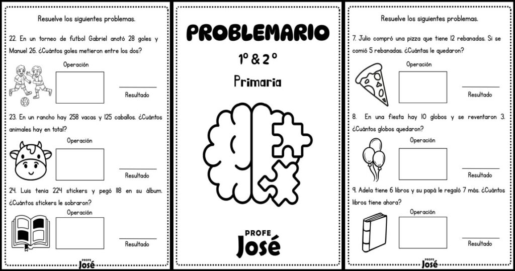 El Problemario matemático para 1º y 2º de Primaria es un recurso educativo diseñado para reforzar el cálculo y la resolución de problemas de forma sencilla y progresiva. A través de situaciones cotidianas, el [&hellip;]