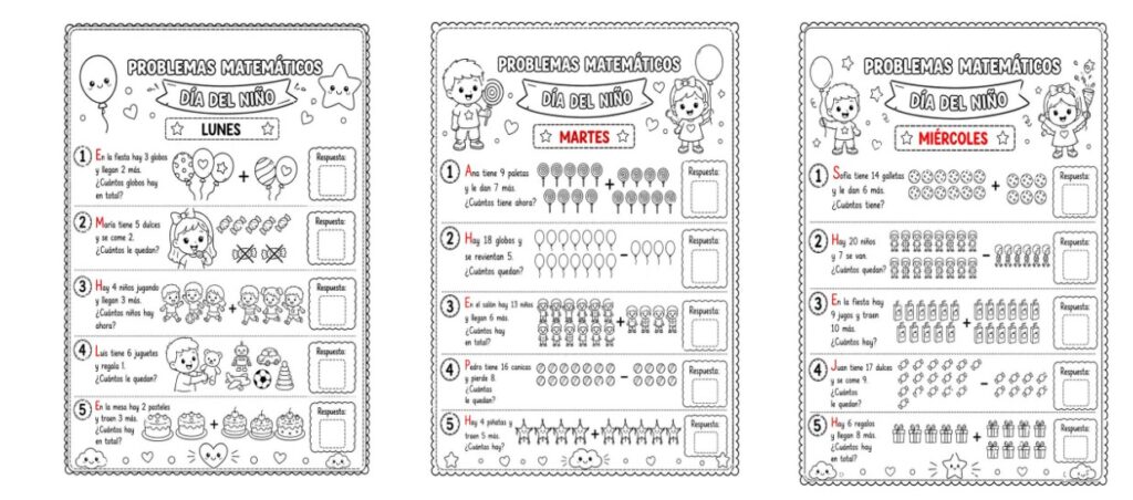 La Semana del Niño y la Niña es una oportunidad maravillosa para trabajar valores, emociones y convivencia… ¡pero también para reforzar las matemáticas de una forma significativa! Este recurso de [&hellip;]