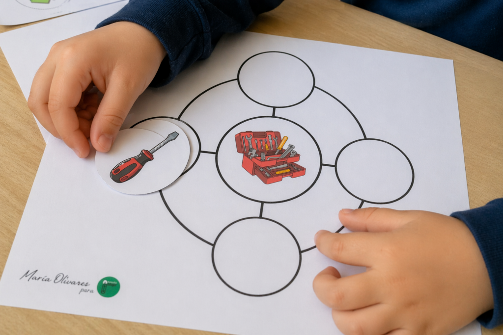 Hoy dejamos a un lado los lápices para dar paso a las tijeras y el pegamento. La actividad que os traigo hoy es puramente manipulativa, ideal para trabajar la organización [&hellip;]