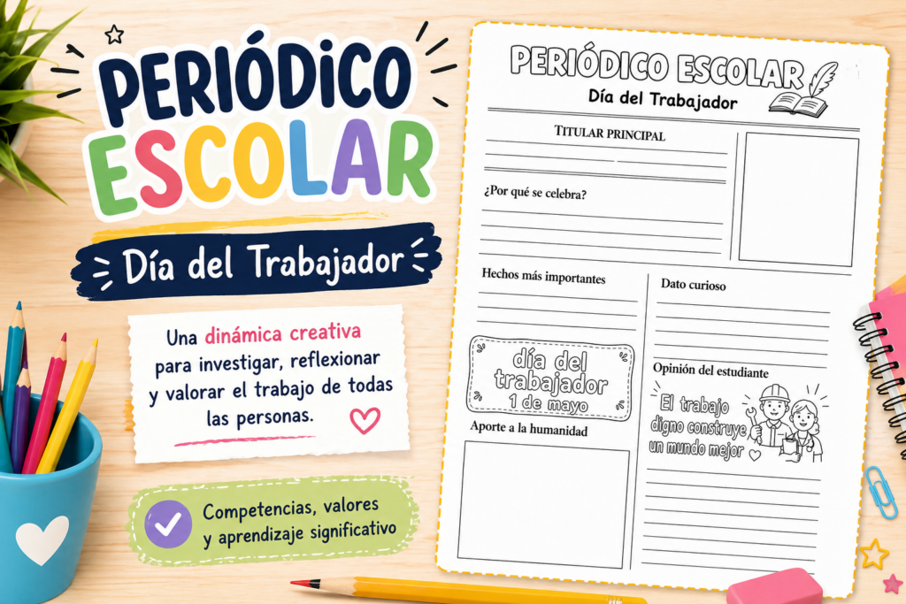 El Día del Trabajador es una ocasión ideal para llevar al aula una propuesta que conecte el aprendizaje con la realidad del alumnado. A través de esta dinámica tipo periódico [&hellip;]