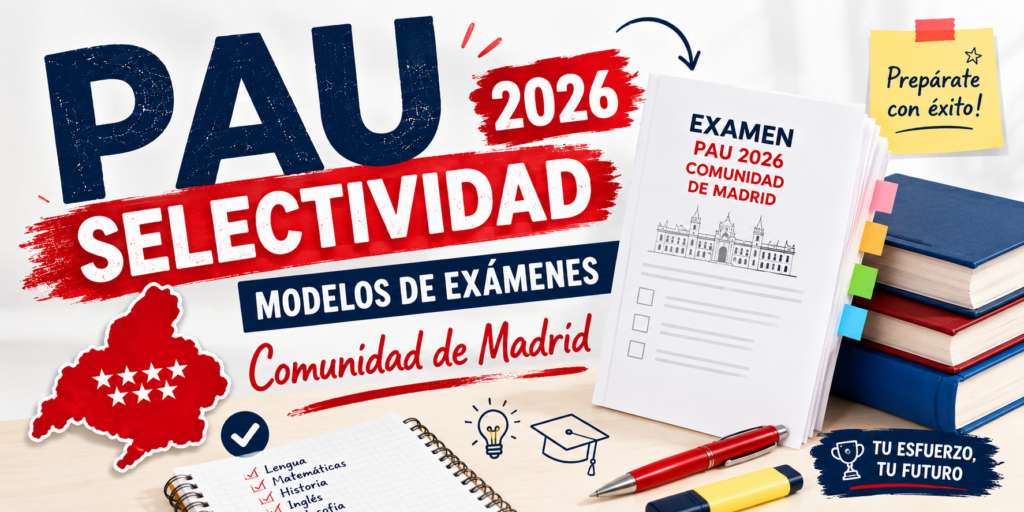 Todo lo necesario para preparar la prueba con seguridad y estrategia La EVAU Madrid 2026 ya cuenta con las orientaciones oficiales y modelos de examen para cada materia. Este recopilatorio [&hellip;]