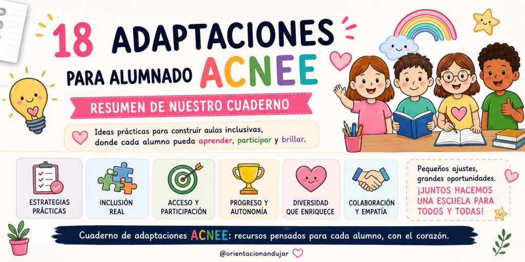 En el trabajo diario en el aula, sabemos que atender a la diversidad no es una opción, sino una necesidad. Por ello, hoy compartimos un recurso muy especial: un resumen [&hellip;]