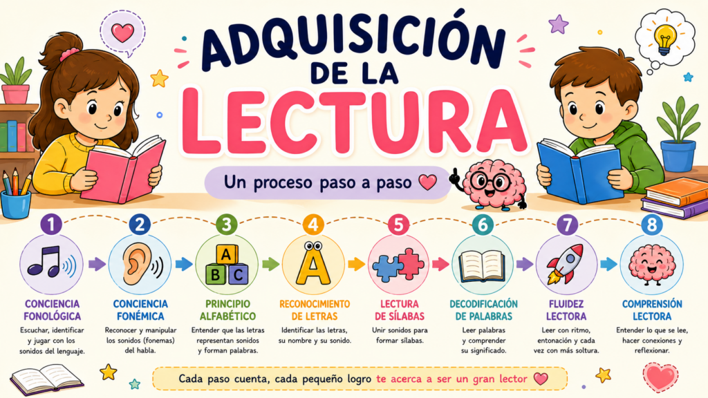 Muchas veces pensamos que aprender a leer empieza cuando el niño reconoce las letras… pero la realidad es muy distinta. La lectura es un proceso complejo, gradual y lleno de [&hellip;]