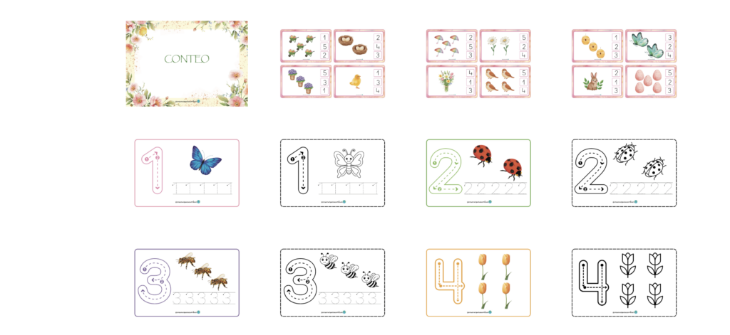 La primavera es una de las estaciones más inspiradoras para trabajar matemáticas en Infantil: colores, flores, animales, naturaleza… todo invita a observar, contar y relacionar cantidades. Este recurso de Conteo [&hellip;]