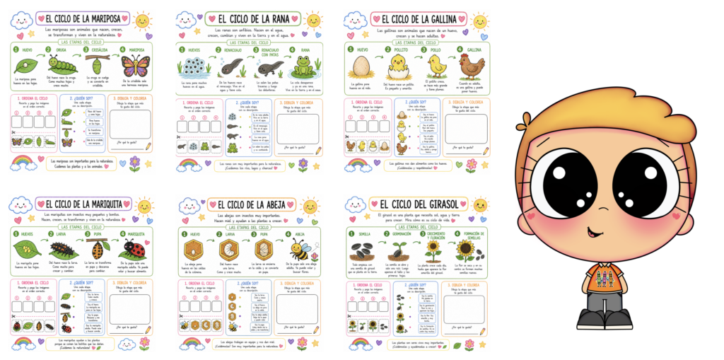 Recursos visuales para comprender cómo nacen, crecen y se transforman los seres vivos Los ciclos de la vida son uno de los contenidos más bonitos y significativos de Ciencias Naturales [&hellip;]