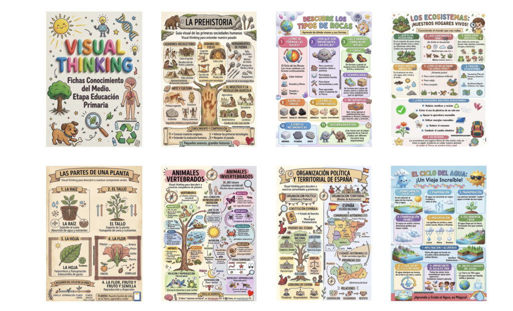 Aprende, observa y comprende el mundo con imágenes Hoy te presento un recurso espectacular para trabajar Conocimiento del Medio de forma visual y significativa: las fichas Visual Thinking a todo [&hellip;]