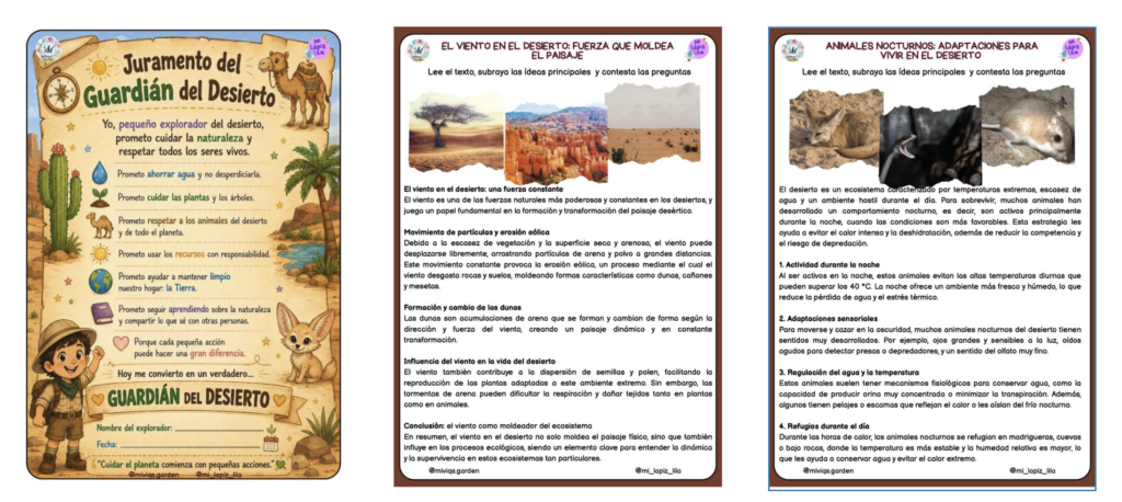 🌵 ¿Listos para aprender del Desierto y su importancia? 🐫Te presentamos la cuarta entrega de una serie de proyectos, donde estimulamos la comprensión lectora de los peques y los convertiremos [&hellip;]