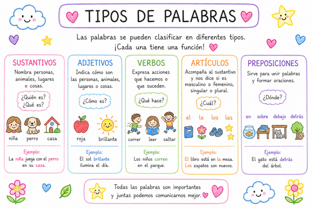 En Infantil y Primer Ciclo, el lenguaje se construye a través de la observación, el juego y el uso cotidiano de las palabras. Por eso esta lámina didáctica de los [&hellip;]