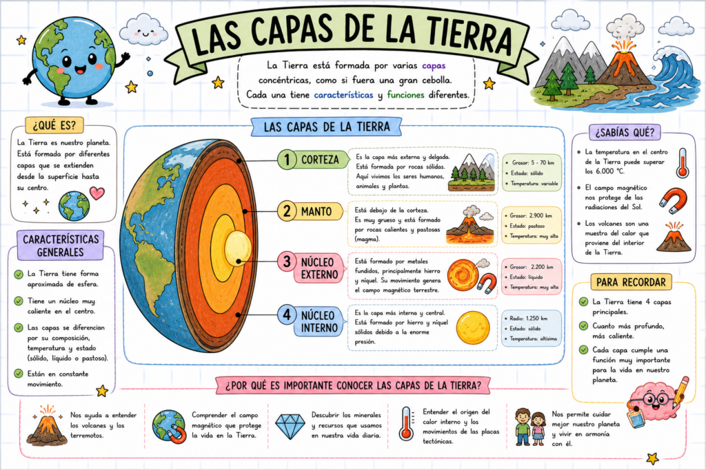 La Tierra es mucho más que la superficie que vemos. Bajo nuestros pies existen capas profundas, calientes y en constante movimiento que hacen posible fenómenos como los volcanes, los terremotos [&hellip;]