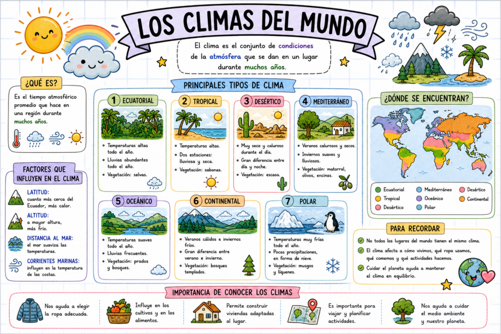 El clima influye en todo lo que hacemos: la ropa que usamos, los alimentos que cultivamos, las casas que construimos e incluso nuestras actividades diarias. Por eso es tan importante [&hellip;]