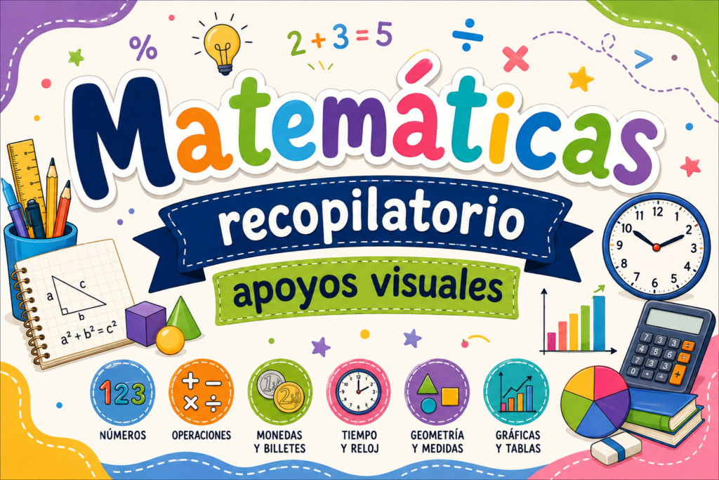 Materiales manipulativos, claros y visuales para aprender mates de forma significativa Este recopilatorio reúne una selección de apoyos visuales de matemáticas diseñados para facilitar la comprensión de los contenidos básicos [&hellip;]