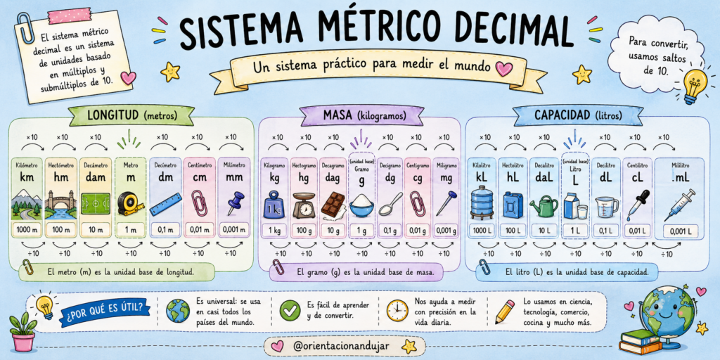 Las unidades de medida son un contenido fundamental en Primaria, pero a menudo resultan abstractas para el alumnado. Por eso, estas láminas didácticas del Sistema Métrico Decimal son un recurso [&hellip;]
