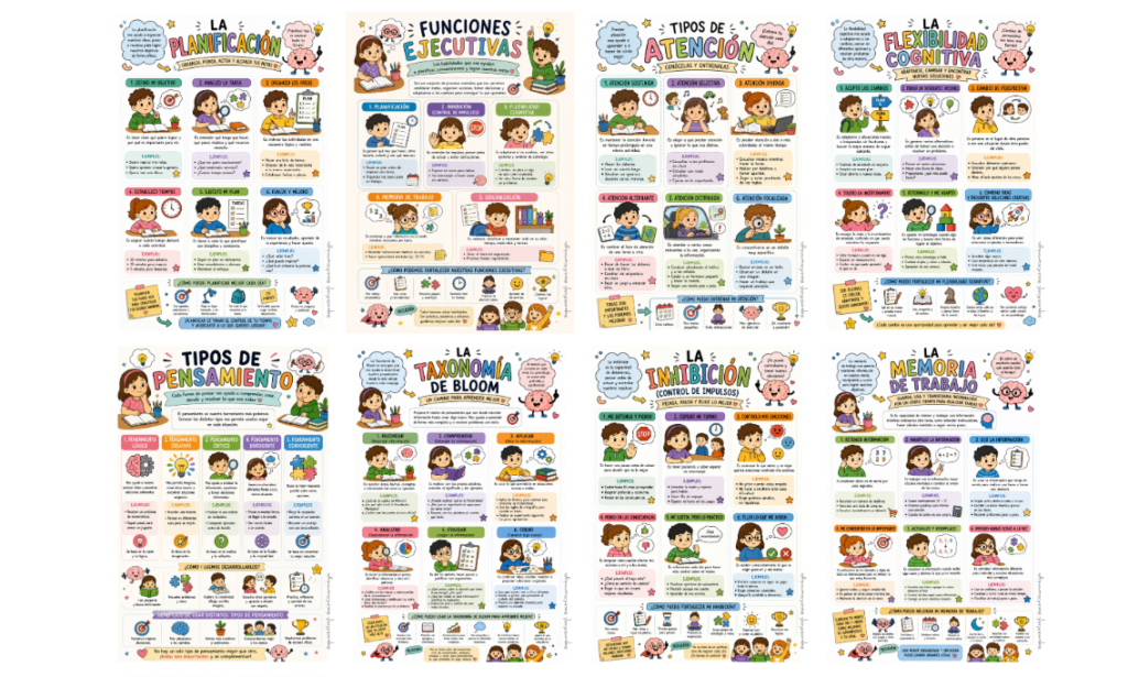 Las funciones ejecutivas son el motor invisible que permite a los niños planificar, organizarse, controlar sus impulsos, concentrarse, adaptarse a los cambios y resolver problemas. Son habilidades esenciales para el [&hellip;]