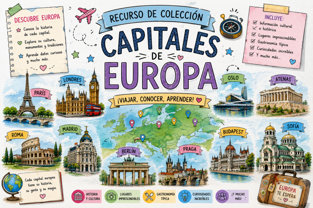 Este recurso está diseñado para transformar la clase de Geografía e Historia en un recorrido vibrante y dinámico. En lugar de densos textos, hemos condensado la esencia de las grandes [&hellip;]