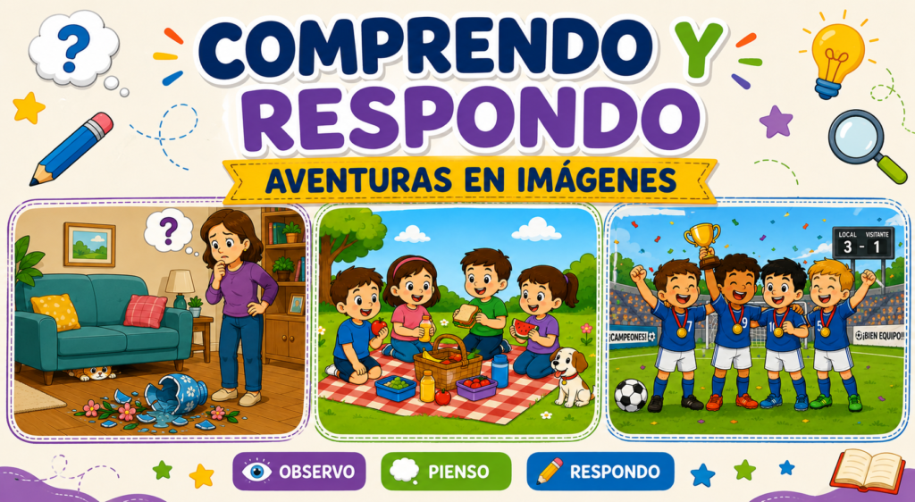 Hoy te traigo un recurso fantástico para trabajar la comprensión lectora de forma divertida y significativa: Aventuras en imágenes – Comprendo y respondo. Un material ideal para Infantil y Primaria [&hellip;]