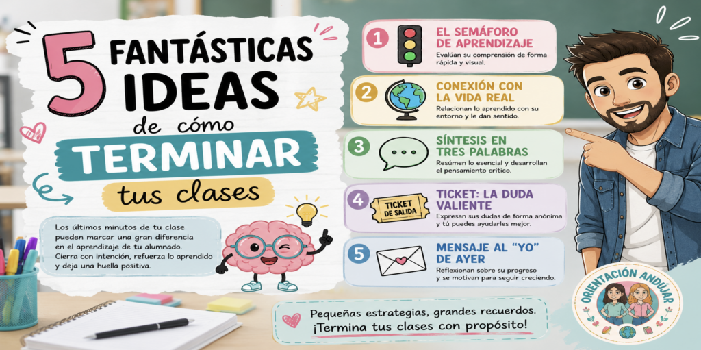 En los últimos minutos de una clase ocurre algo curioso: aunque solemos dedicar mucho tiempo a preparar el inicio y el desarrollo de nuestras sesiones, el cerebro recuerda especialmente cómo [&hellip;]