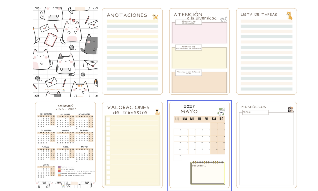 🗓️💙 Cuaderno docente 2026-2027 Organización, planificación y calma para todo el curso escolar El Cuaderno docente 2026-2027 de @primersaprenentatges es una herramienta pensada para acompañar a los maestros y maestras [&hellip;]
