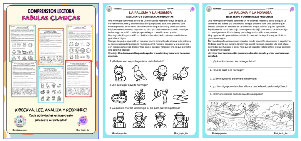Las fábulas son una herramienta educativa fantástica para desarrollar la comprensión lectora, la reflexión sobre valores y la expresión oral y escrita. En esta colección encontrarás una selección de actividades [&hellip;]