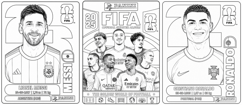 Este álbum de estrellas del Mundial 2026 reúne ilustraciones listas para colorear inspiradas en algunos de los futbolistas más destacados del torneo. Cada cromo se convierte en una oportunidad para aprender, coleccionar [&hellip;]