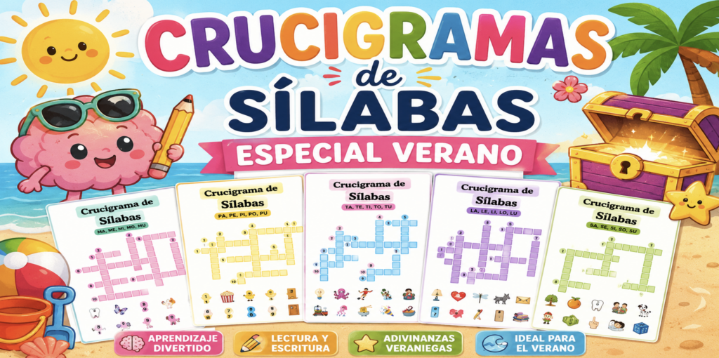 El verano es una época perfecta para seguir aprendiendo de forma divertida y motivadora. Por eso hoy compartimos una fantástica colección de crucigramas de sílabas con temática veraniega, diseñada para [&hellip;]
