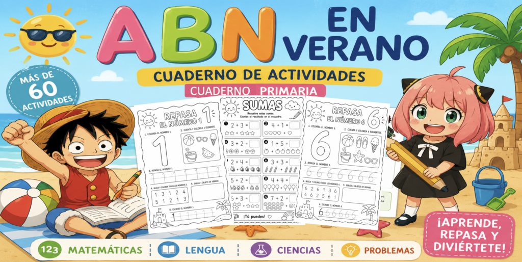 🌞📚 ¡YA ESTÁ LISTO MI CUADERNO “ABN EN VERANO”! He preparado un cuaderno con más de 70 páginas de actividades ABN pensadas para Educación Infantil y Primer Ciclo de Primaria. [&hellip;]