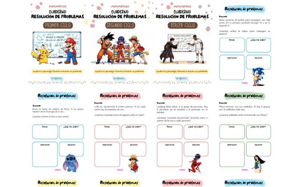 Las matemáticas pueden convertirse en una auténtica aventura cuando se presentan de forma motivadora y conectada con los intereses del alumnado. Por eso hoy compartimos una colección muy especial de [&hellip;]