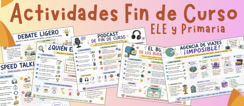 El final de curso es un momento perfecto para seguir aprendiendo mientras se disfruta de actividades diferentes, dinámicas y muy motivadoras. Para ayudarte a mantener el interés y la participación [&hellip;]