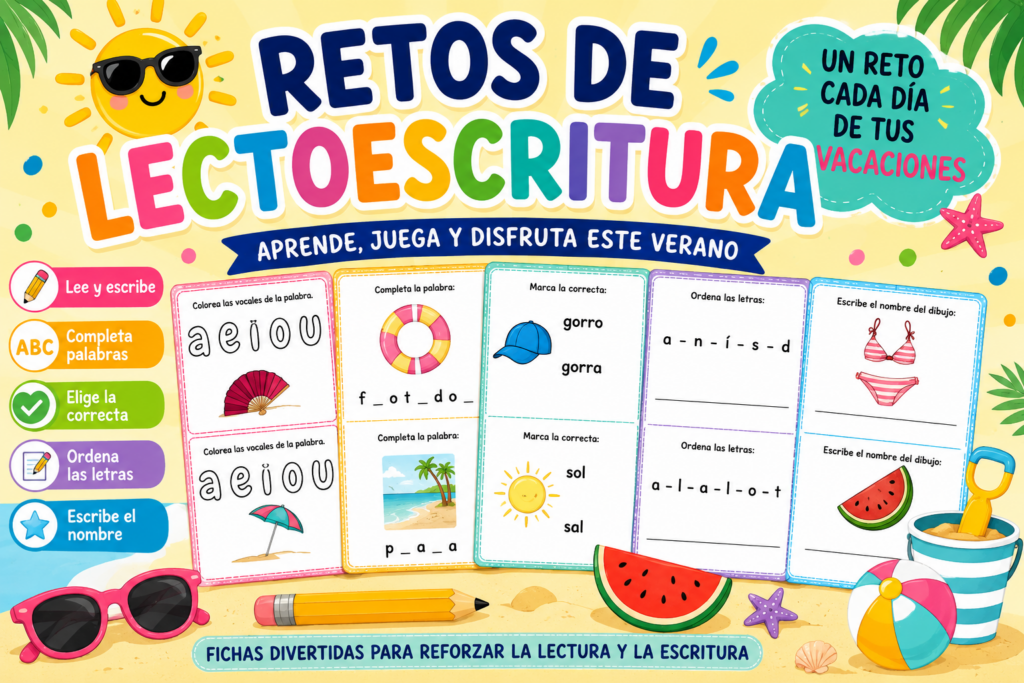 Las vacaciones de verano son el momento perfecto para descansar, jugar… ¡y seguir aprendiendo sin apenas darse cuenta! Por eso hoy queremos compartir un recurso pensado para que los niños [&hellip;]
