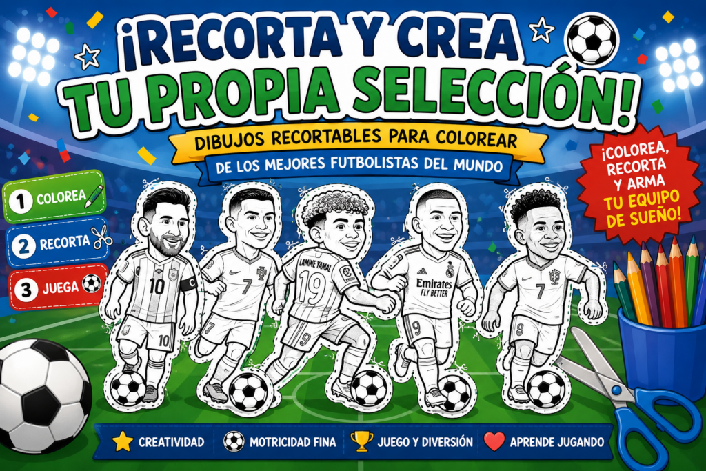 Si hay un deporte capaz de despertar la ilusión de millones de niños y niñas, ese es, sin duda, el fútbol. Aprovechando esa pasión, hoy compartimos un recurso creativo que [&hellip;]