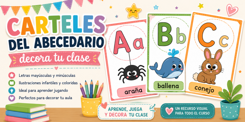 Si estás preparando tu aula para el nuevo curso o quieres renovar la decoración de tu rincón de lectoescritura, hoy compartimos un recurso que combina aprendizaje y diseño: una colección [&hellip;]