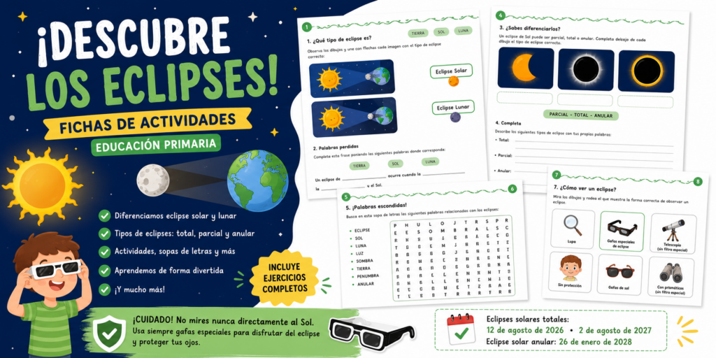 Los próximos eclipses solares que podrán observarse desde España representan una oportunidad única para acercar la astronomía al alumnado de una forma práctica, visual y motivadora. Por ello, hoy compartimos [&hellip;]