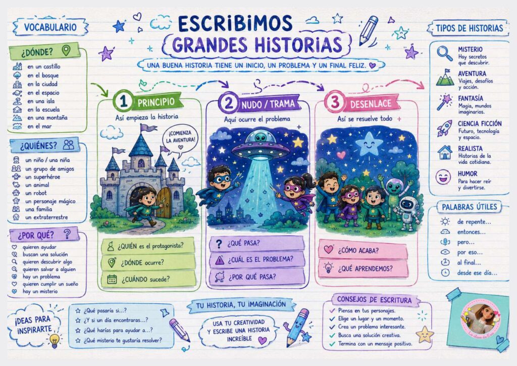Si buscas una propuesta diferente para trabajar la escritura creativa en el aula o en casa, este recurso es perfecto para despertar la imaginación de los niños y convertirlos en [&hellip;]