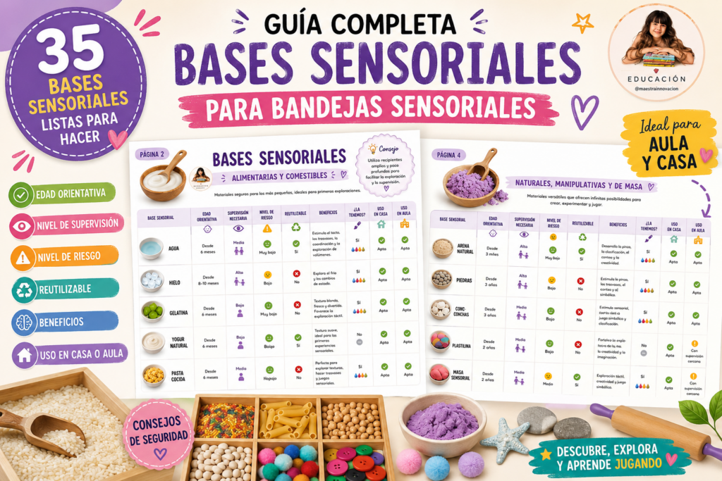 Las bandejas sensoriales son una de las propuestas más completas para estimular el aprendizaje a través del juego. Favorecen la exploración, la creatividad, la concentración y el desarrollo de habilidades [&hellip;]