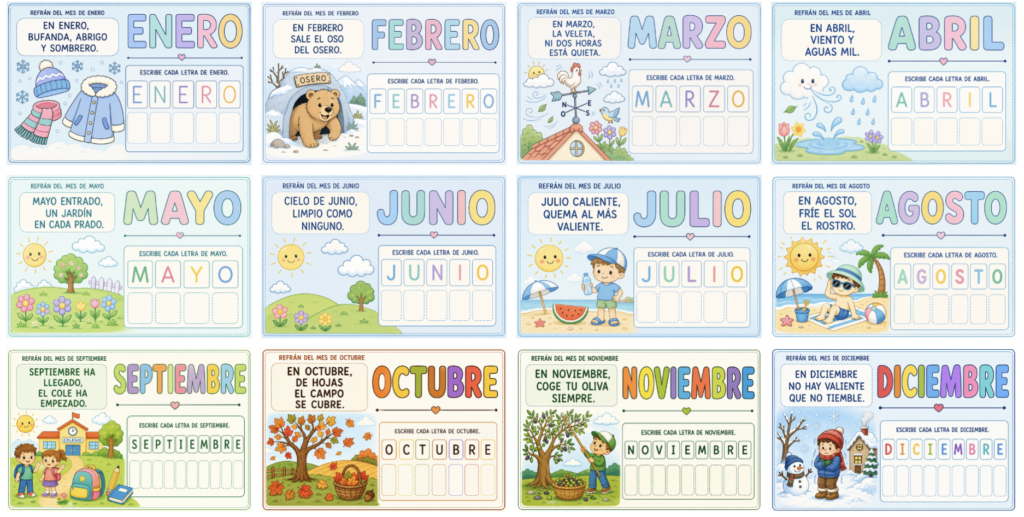 Los refranes populares forman parte de nuestro patrimonio cultural y constituyen una excelente herramienta para trabajar el lenguaje, el vocabulario y las tradiciones con el alumnado. Por eso, hoy compartimos [&hellip;]