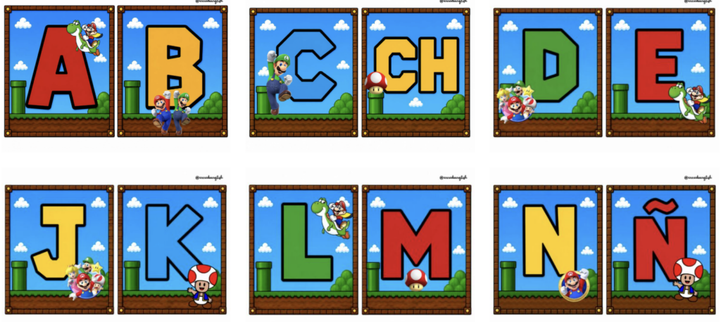 Si buscas una forma original y motivadora de decorar tu aula, hoy compartimos un precioso abecedario inspirado en el universo de Super Mario, perfecto para llenar la clase de color [&hellip;]