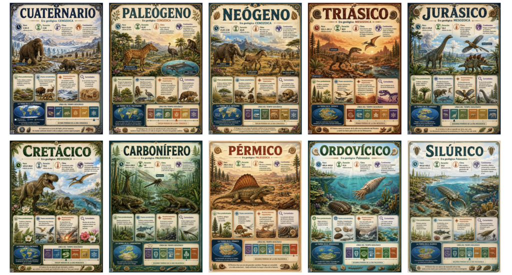 Este material está pensado para estudiantes de Educación Primaria y ESO, siendo un excelente apoyo para las asignaturas de Biología y Geología y Ciencias. Su formato de infografía educativa lo convierte en un [&hellip;]