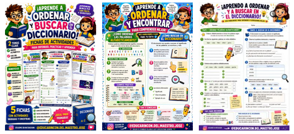 El dominio del orden alfabético y el manejo del diccionario son dos habilidades fundamentales en el aprendizaje de la lengua. Con este completo cuaderno de actividades,  creadas por nuestro compi @educarincon.del.maestro.jose [&hellip;]