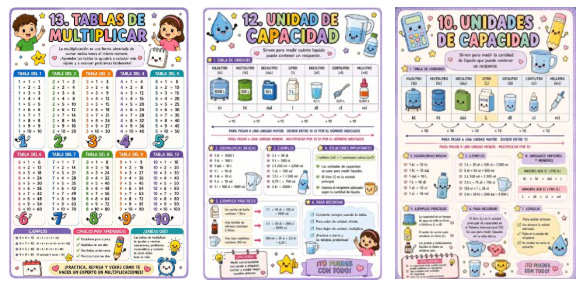 Las matemáticas resultan mucho más sencillas cuando el alumnado dispone de herramientas visuales que le permitan consultar rápidamente los contenidos más importantes. Por eso, hoy compartimos un recurso muy útil [&hellip;]